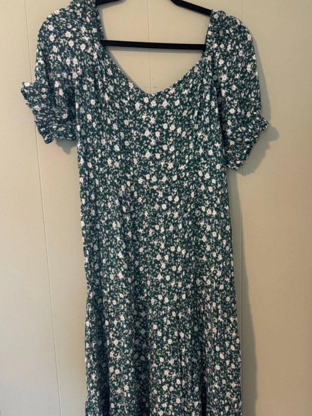Abercrombie & Fitch Green Floral Maxi Dress